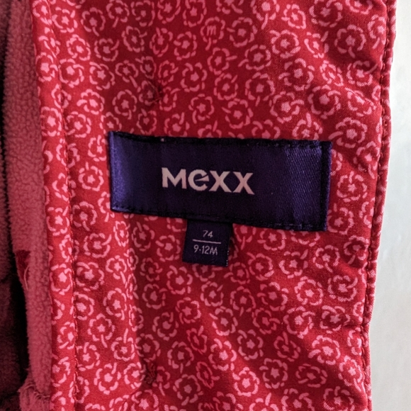 Mexx baby Girl lined pink rain jacket removable hood size 9-12 months - Picture 15 of 16